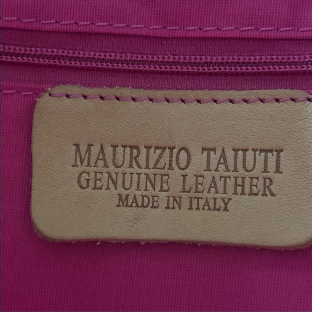 Maurizio Taiuti Leather Floral Purse Handbag Made in Italy Shoulder Bag NWOT - Picture 10 of 11